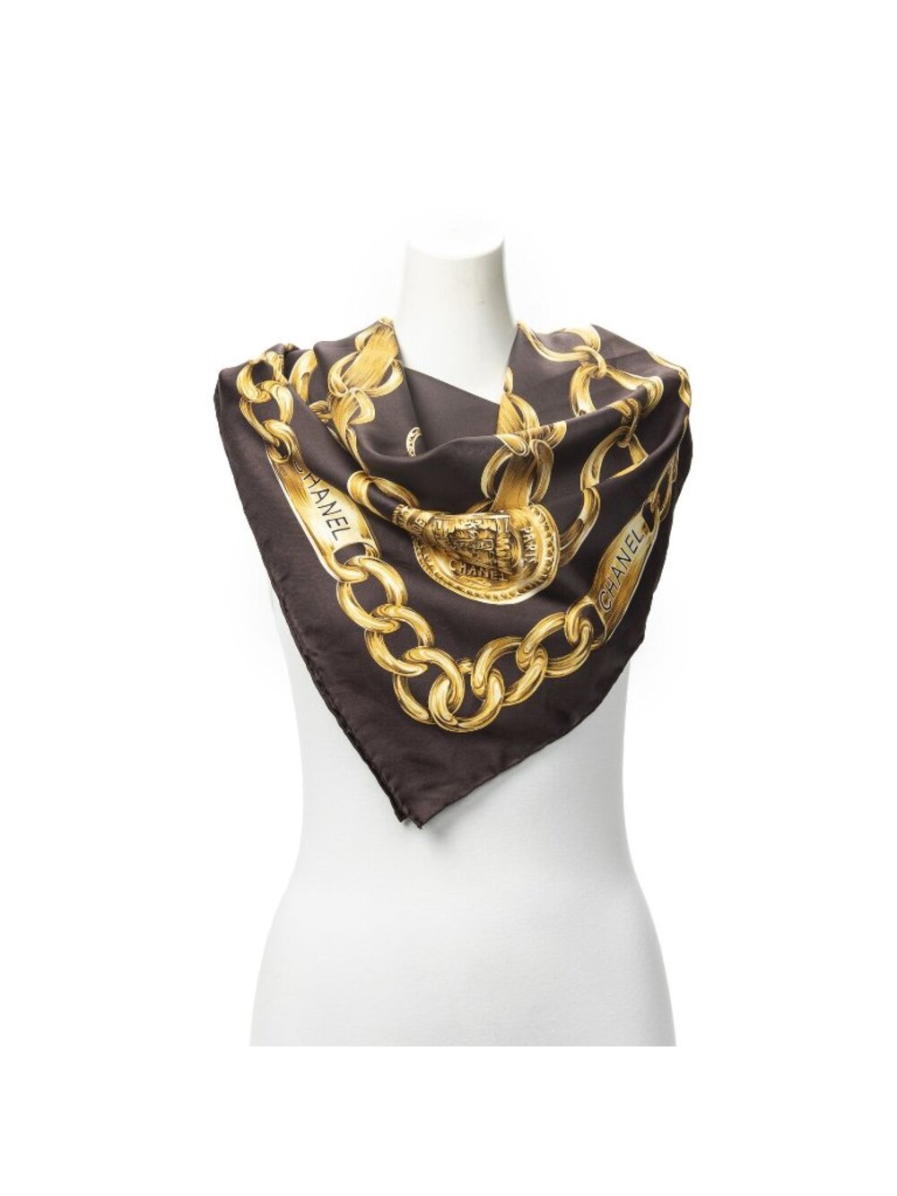 Chanel Scarf Dark Brown